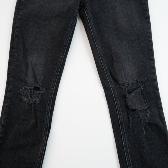 RAG & BONE black High Rise Ankle Skinny distressed jeans size 2 - Picture 6 of 11